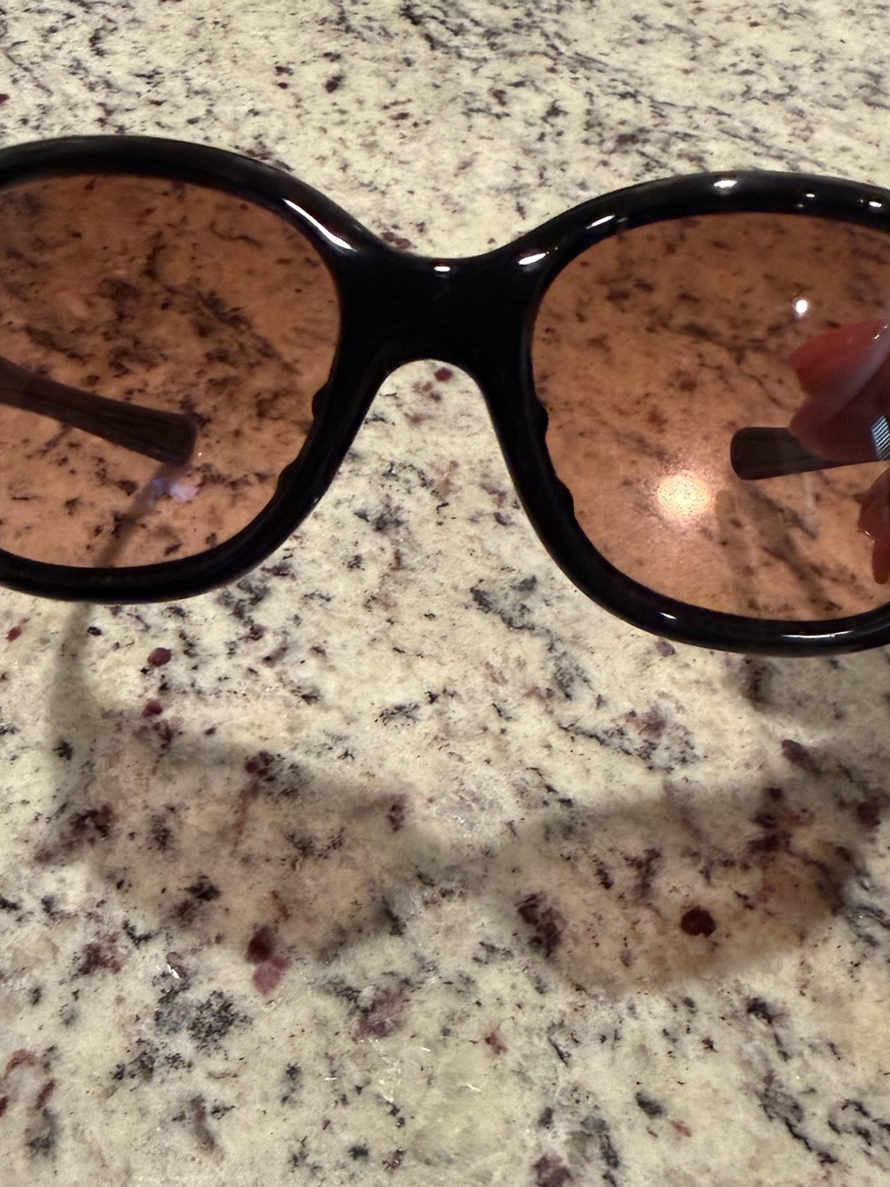 Oakley Women's Black and Purple Sunglasses with brown Lenses - Picture 2 of 4